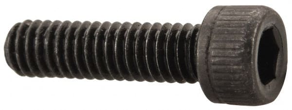 Value Collection - #4-48 UNF Hex Socket Drive, Socket Cap Screw - Alloy Steel, Black Oxide Finish, Fully Threaded, 7/16" Length Under Head - Exact Tooling