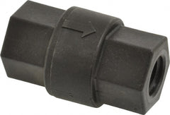 Specialty Mfr - 1/4" Polypropylene Check Valve - Inline, FNPT x FNPT, 125 WOG - Exact Tooling