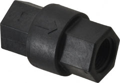 Specialty Mfr - 3/8" Polypropylene Check Valve - Inline, FNPT x FNPT, 125 WOG - Exact Tooling