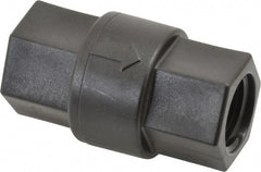Specialty Mfr - 1/2" Polypropylene Check Valve - Inline, FNPT x FNPT, 125 WOG - Exact Tooling