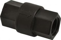 Specialty Mfr - 1/2" Polypropylene Check Valve - Inline, FNPT x FNPT, 125 WOG - Exact Tooling