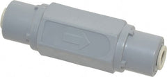 Specialty Mfr - 1/4" PVC Check Valve - Inline, Push To Connect x Push To Connect, 125 WOG - Exact Tooling