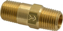 Specialty Mfr - 1/4" Brass Check Valve - Inline, MNPT x MNPT, 500 WOG - Exact Tooling