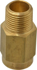 Specialty Mfr - 1/2" Brass Check Valve - Inline, FNPT x MNPT, 500 WOG - Exact Tooling