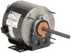US Motors - 1/2 hp, ODP Enclosure, Auto Thermal Protection, 1,075 RPM, 230 Volt, 60 Hz, Single Phase Permanent Split Capacitor (PSC) Motor - Size 48Z Frame, Cradle Mount, 1 Speed, Ball Bearings, 3.1 Full Load Amps, B Class Insulation, Reversible - Exact Tooling