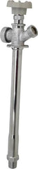 B&K Mueller - 1/2" Pipe, 10" Long Shank, Chrome Plated Brass Antisiphon Frostfree Sillcock - Handwheel Handle, Male & Solder End Connections, 125 psi WOG Rating - Exact Tooling