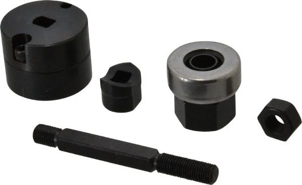 Greenlee - 0.642 Inch Hole Diameter x 0.769 Inch Hole Length x 16.3mm Wide, Double D, Knockout Punch Unit - Hydraulic and Manually Operated, 14 Gauge Max in Mild Steel - Exact Tooling