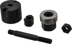 Greenlee - 0.642 Inch Hole Diameter x 0.769 Inch Hole Length x 16.3mm Wide, Double D, Knockout Punch Unit - Hydraulic and Manually Operated, 14 Gauge Max in Mild Steel - Exact Tooling