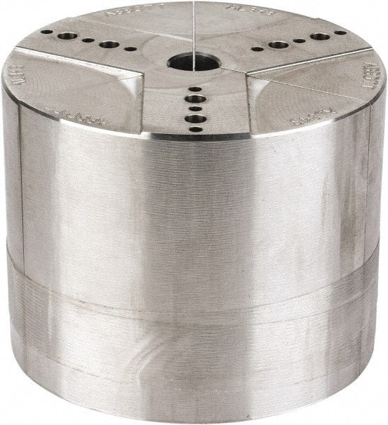 Abbott Workholding Products - 4" & Up Chuck Capacity, Northfield Attachment, Round Soft Lathe Chuck Jaw - 3 Jaws, Aluminum, 3.92" Wide x 3" High - Exact Tooling