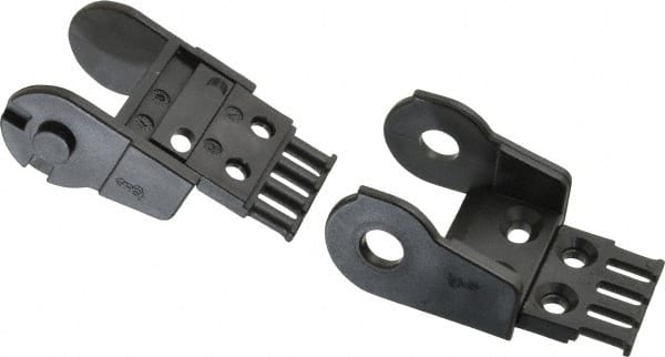 Igus - 2.13 Inch Outside Width x 1.38 Inch Outside Height, Cable and Hose Carrier Plastic Open Mounting Bracket Set - 2.17 Inch Bend Radius, 1.05 Inch Inside Width x 0.98 Inch Inside Height - Exact Tooling