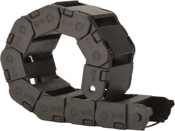 Igus - 1 Ft. Long, Igumid G, Snap Open Cable and Hose Carrier - 1.97 Inch Inside Width x 0.67 Inch Inside Height, 2.4 Inch Outside Width x 0.94 Inch Outside Height, 1-1/2 Inch Bend Radius - Exact Tooling