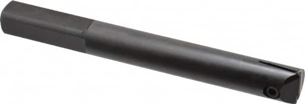 APT - 13/16" Min Bore Diam, 6-1/2" OAL, 3/4" Shank Diam, Indexable Boring Bar - 4-1/2" Max Bore Depth, TPG 321 Insert, Screw Holding Method - Exact Tooling