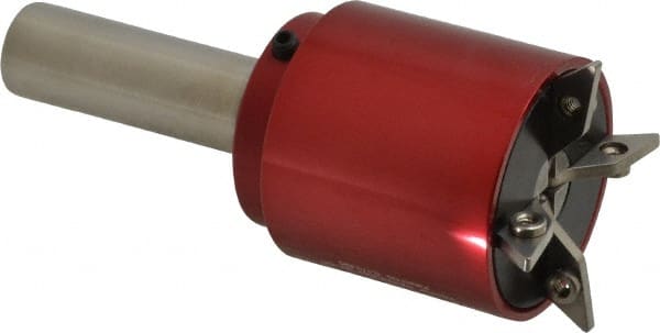 Made in USA - 5/8 Inch Round Shank Diameter, Coolant and Air Actuated Bar Puller - 1/8 to 1-1/8 Inch Gripping Range, 4-1/8 Inch Long, 1-5/8 Inch Wide - Exact Tooling