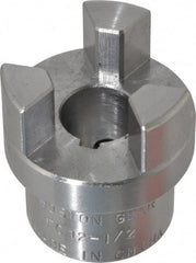 Boston Gear - 1/2" Max Bore Diam, FC12 Coupling Size, Flexible Half Coupling - 1-1/4" OD, 2.32" OAL, Steel - Exact Tooling