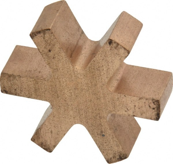 Boston Gear - 7/8" Max Bore Diam, FC15 Coupling Size, Flexible 3-Jaw Insert Coupling - 1-1/2" OD, Bronze, Order 2 Hubs & 1 Insert for Complete Coupling - Exact Tooling