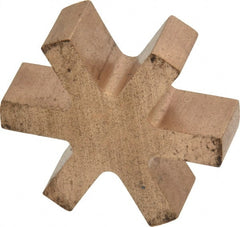 Boston Gear - 7/8" Max Bore Diam, FC15 Coupling Size, Flexible 3-Jaw Insert Coupling - 1-1/2" OD, Bronze, Order 2 Hubs & 1 Insert for Complete Coupling - Exact Tooling