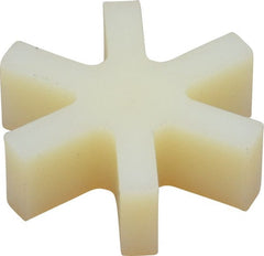 Boston Gear - 5/8" Max Bore Diam, FC12 Coupling Size, Flexible 3-Jaw Insert Coupling - 1-1/4" OD, Polyurethane, Order 2 Hubs & 1 Insert for Complete Coupling - Exact Tooling