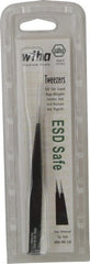Wiha - 5-1/8" OAL AA-SA ESD Safe Tweezers - Universal Fine Point - Exact Tooling