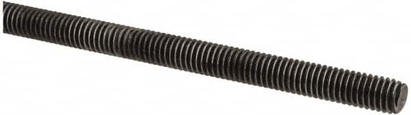 Value Collection - M6x1 UNC (Coarse), 1m Long, Steel Metric Threaded Rod - Oil Finish Finish, Right Hand Thread - Exact Tooling