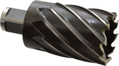Milwaukee Tool - 1-9/16" Diam x 2" Deep High Speed Steel Annular Cutter - Exact Tooling