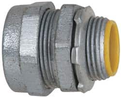 Cooper Crouse-Hinds - 3/4" Trade, Malleable Iron Compression Straight Rigid/Intermediate (IMC) Conduit Connector - Insulated - Exact Tooling