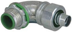 Cooper Crouse-Hinds - 1" Trade, Malleable Iron Threaded Angled Liquidtight Conduit Connector - Insulated - Exact Tooling