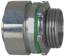 Cooper Crouse-Hinds - 1" Trade, Steel Threaded Straight Liquidtight Conduit Connector - Noninsulated - Exact Tooling