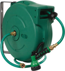 Value Collection - 65' Spring Retractable Hose Reel - 140 psi, Hose Included - Exact Tooling