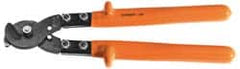 Facom - 18-1/2" OAL, 32mm Capacity, 2-23/64" Jaw Length x 2-3/4" Jaw Width, Insulated Cable Cutter Pliers - Round/Center Cut Head, Cushion Handles - Exact Tooling