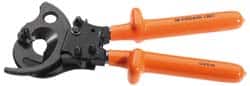 Facom - 12" OAL, 1-3/4" Capacity, 135mm Jaw Width, Insulated Cable Cutter Pliers - Exact Tooling