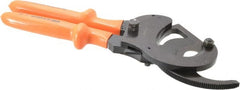 Facom - 13-3/16" OAL, 2" Capacity, 140mm Jaw Width, Insulated Cable Cutter Pliers - Oval Head, Cushion Handles - Exact Tooling