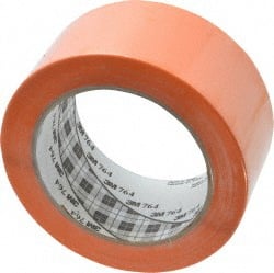 3M - Orange Solid Color Vinyl Tape - 2" Wide x 108' Long x 0.005" Thick, General Traffic - Exact Tooling