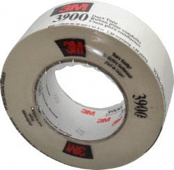 3M - 2" x 55m White Duct Tape - 8.1 mil, Rubber Adhesive, Polyethylene Film Backing, 32 Lb/ln Tensile Strength, 200°F Max, Series 3900 - Exact Tooling