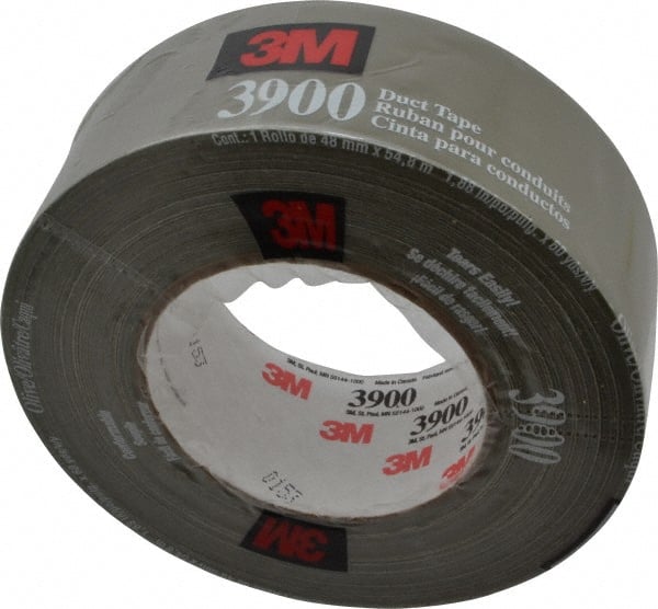 3M - 2" x 55m Green Duct Tape - 8.1 mil, Rubber Adhesive, Polyethylene Film Backing, 32 Lb/ln Tensile Strength, 200°F Max, Series 3900 - Exact Tooling