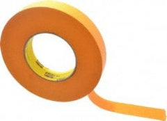 3M - 1" Wide x 60 Yd Long Orange Paper Masking Tape - Series 2525, 9.5 mil Thick, 49 In/Lb Tensile Strength - Exact Tooling