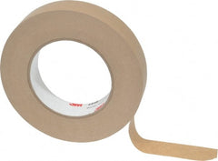 3M - 1" Wide x 60 Yd Long Tan Paper Masking Tape - Series 2515, 6.7 mil Thick, 36 In/Lb Tensile Strength - Exact Tooling