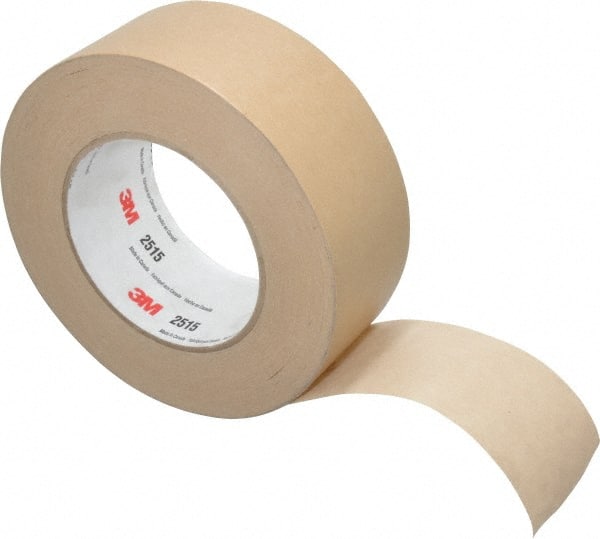 3M - 2" Wide x 60 Yd Long Tan Paper Masking Tape - Series 2515, 6.7 mil Thick, 36 In/Lb Tensile Strength - Exact Tooling