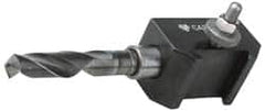 Aloris - Series BXA, #53 Morse Taper Tool Post Holder - 10 to 15" Lathe Swing, 1-3/4" OAH, 7/8" Centerline Height - Exact Tooling