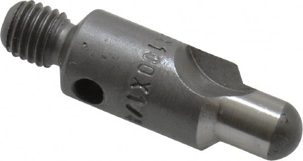 Made in USA - 2-1/2" OAL, 3/8" Head Diam, 2 Flute, 100° Incl Angle, Integral Pilot, Adjustable Stop Countersink - Exact Tooling