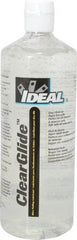Ideal - 1 Quart Squeeze Bottle, Clear Wire Pulling Lubricant Gel - 30 to 180°F, RoHS Compliant, UL Listed - Exact Tooling