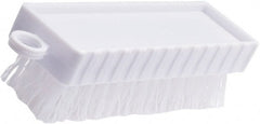 Rubbermaid - 3/4" Bristle Length, Polypropylene Scrub Brush - 4-3/4" OAL, White, Plastic Block - Exact Tooling