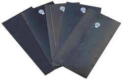 Precision Brand - 6 Piece, 0.005 to 0.032 Inch Thickness, Spring Steel Shim Stock Sheet Assortment - 12 Inch Long x 6 Inch Wide - Exact Tooling