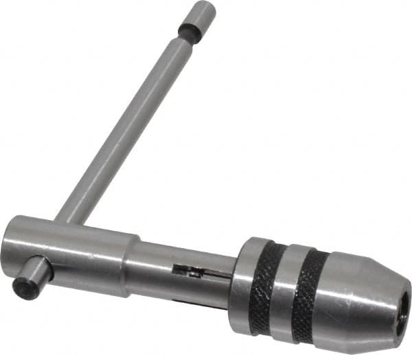 PEC Tools - 1/4 to 1/2" Tap Capacity, T Handle Tap Wrench - 3-3/4" Overall Length - Exact Tooling