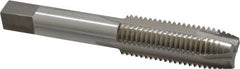 Interstate - M16x2.00 Metric Coarse, 3 Flute, Bright Finish, High Speed Steel Spiral Point Tap - Plug Chamfer, Right Hand Thread, 3-13/16" OAL, 1-13/16" Thread Length, 6H Class of Fit - Exact Tooling
