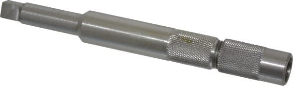 Made in USA - 3/8 Inch Tap, 5 Inch Overall Length, 9/16 Inch Max Diameter, Tap Extension - 0.381 Inch Tap Shank Diameter, 0.381 Inch Extension Shank Diameter, 0.286 Inch Extension Square Size, 1-1/8 Inch Tap Depth, Tool Steel - Exact Tooling