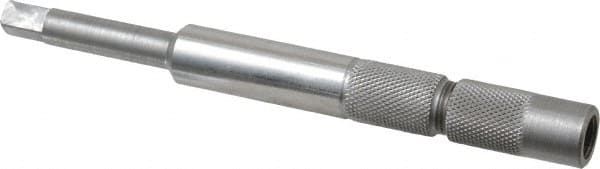 Made in USA - 1/16 Pipe to 1/8SM Pipe Inch Tap, 5 Inch Overall Length, 1/2 Inch Max Diameter, Tap Extension - 5/16 Inch Tap Shank Diameter, 5/16 Inch Extension Shank Diameter, 0.234 Inch Extension Square Size, 1 Inch Tap Depth, Tool Steel - Exact Tooling