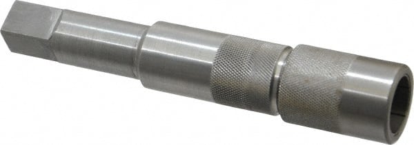 Made in USA - 1 Inch Tap, 6 Inch Overall Length, 1 Inch Max Diameter, Tap Extension - 0.8 Inch Tap Shank Diameter, 0.8 Inch Extension Shank Diameter, 0.6 Inch Extension Square Size, 1-1/2 Inch Tap Depth, Tool Steel - Exact Tooling