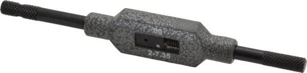 Interstate - 1/8 to 1/4" Tap Capacity, Straight Handle Tap Wrench - 5" Overall Length - Exact Tooling