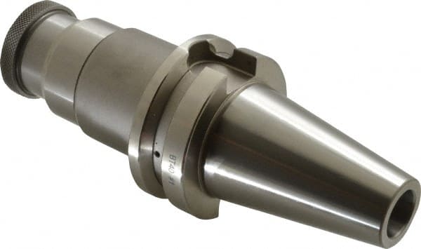 Accupro - BT40 Taper Shank Tension & Compression Tapping Chuck - #0 to 9/16" Tap Capacity, 4.88" Projection, Size 1 Adapter, Quick Change - Exact Tooling