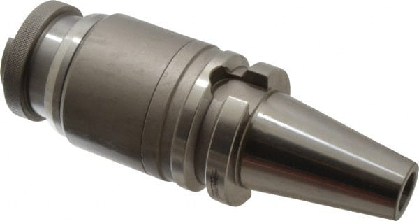 Accupro - BT40 Taper Shank Tension & Compression Tapping Chuck - 5/16 to 7/8" Tap Capacity, 4-1/2" Projection, Size 2 Adapter, Quick Change - Exact Tooling